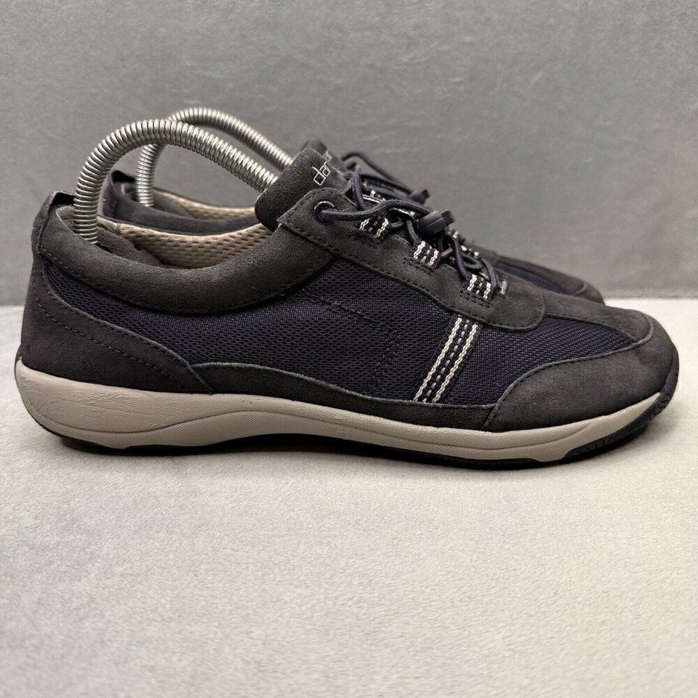 Womens 9.5-10 / EU 40 Dansko Helen Shoes Navy Suede Hiking‎ Active Comfort